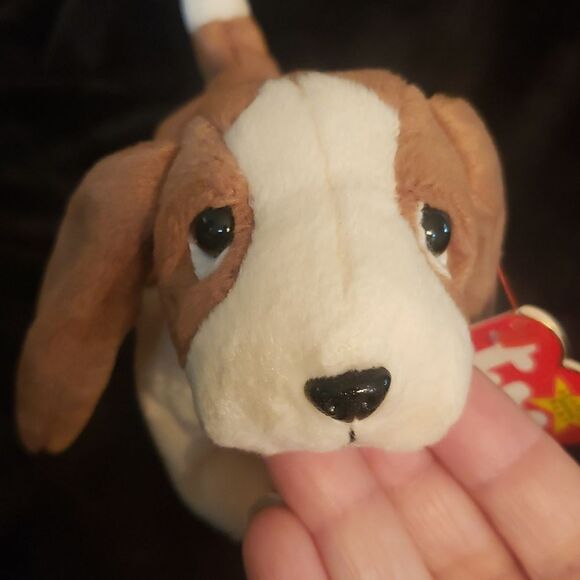 Vintage 1998 Ty Beanie Baby TRACKER the Basset Hound Dog - Picture 3 of 8